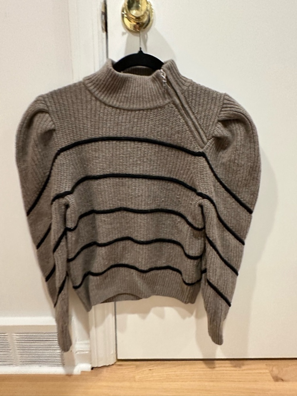 Ba&Sh Yonoh Striped Sweater in chamois